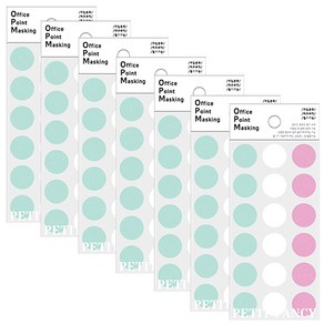 쁘띠팬시 오피스 포인트 마스킹 M301A, 혼합색상, 7개