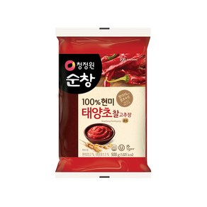 청정원순창 태양초 현미 찰고추장, 500g, 1개