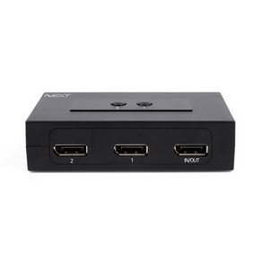 넥스트유 2대1 양방향 DisplayPort 수동 선택기