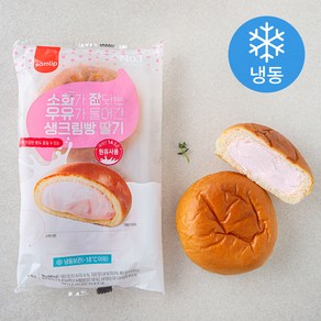 삼립 소화가 잘되는 우유가 들어간 생크림빵 딸기 2입 (냉동), 190g, 1개