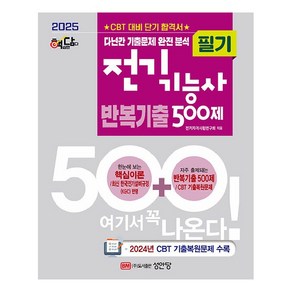 2025 핵담 전기기능사 필기 반복기출 500제, 성안당