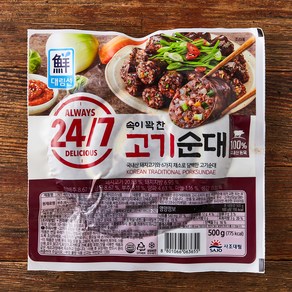 대림선 24/7 속이 꽉 찬 고기순대, 500g, 1개