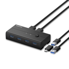 베이직기어 USB 4포트 KVM 스위치, 1개