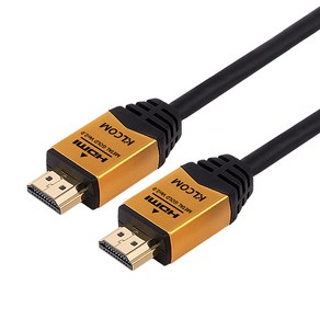 케이엘컴 HDMI to HDMI METAL GOLD 모니터 케이블