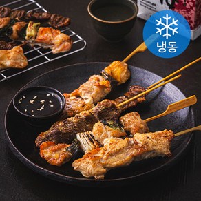 명품조선 닭모듬꼬치 10꼬치 400g + 소스 50g 세트 (냉동)