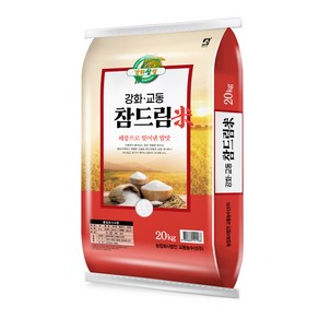 강화교동 2024년산 햅쌀 참드림쌀, 상, 20kg, 1개