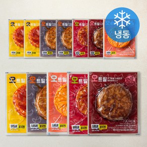 네네치킨 닭가슴살 오트밀 스테이크 3종 x 2p + 2종 x 3p 세트 (냉동), 100g, 1개입, 12개