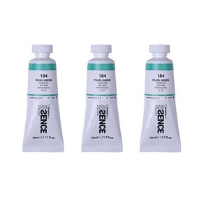 신한에쎈스 아크릴 컬러 물감 Tube B 시리즈 펄 그린 3p, 1색, 50ml