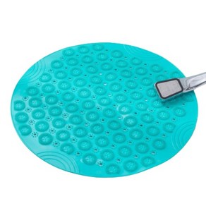 바로 미끄럼방지 발지압 매트 지름 55cm, 그린, 1개