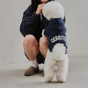 호텔세리토스 HC X andblank Pet Hoody 티셔츠, Navy, 1개