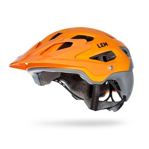 렘헬멧 Flow mountain bike helmet, 그레이오렌지, 1개