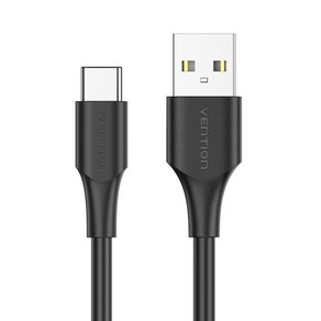 벤션 USB C타입 고속충전 케이블 CTH, 블랙, 1개, 3m