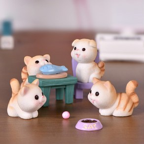 아기 고양이 미니어쳐 피규어 7종 세트