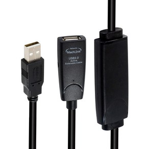 마하링크 USB 2.0 리피터 연장 케이블 CP-1653, 1개, 15m