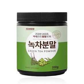 백세팔팔 녹차분말, 1개, 200g