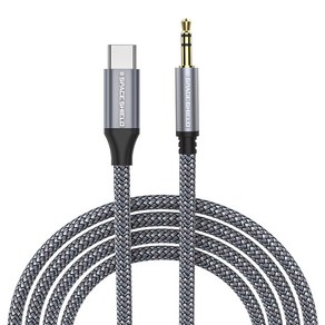 스페이스쉴드 3.5mm 3극 AUX to USB-C타입 이어폰 오디오 연장 케이블