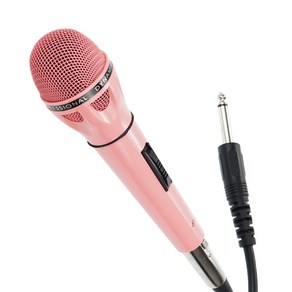 Coms 고감도 다이나믹 유선 마이크 6.3mm Pink MP202