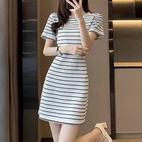 루나걸 여성용 듀렌 스트라이프 원피스 L25SMOPS040414