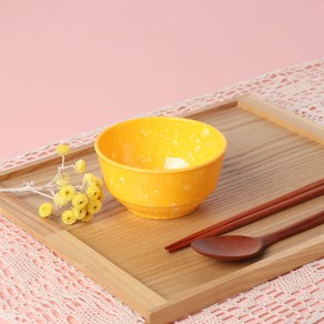 레트로 분식 떡볶이 팝 중식공기 1호, YELLOW, 4개