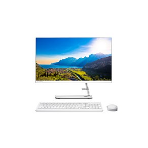 레노버 일체형PC White ideaCentre AIO3-24ALC6 R5 (라이젠5-5500U WIN미포함 60.45cm RAM 8GB SSD 256GB HDD 1TB)