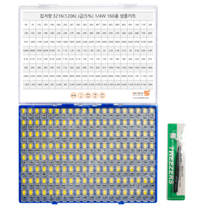 수인스토어 칩저항 키트 3216 J급 160종 x 100p, 1세트