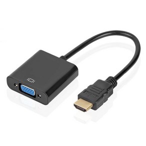 Ucommece HDMI to VGA RGB 컨버터 블랙, UC-CO2