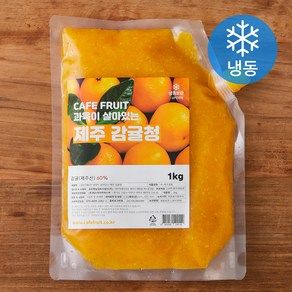 CAFEFRUIT 과육이 살아있는 제주 감귤청 (냉동), 1kg, 1개