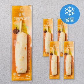 장우손부산어묵 갈릭 더블 치즈바 (냉동), 70g, 5개