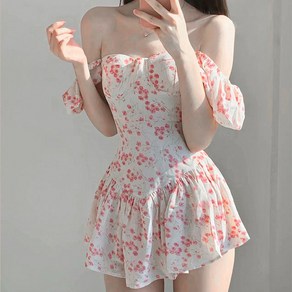 여성용 미드나잇코코 지아 플라워 비치 원피스 수영복 B235WF01936