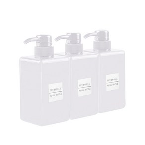 모나코올리브 호텔식 모던 샴푸 린스 세제 리필 용기 화이트 450ml, 3개