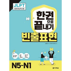 JLPT 한권으로 끝내기 빈출표현 N5~N1, 다락원, 상세 설명 참조