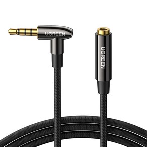 유그린 90도 4극 TRRS 3.5mm AUX 연장케이블 1m