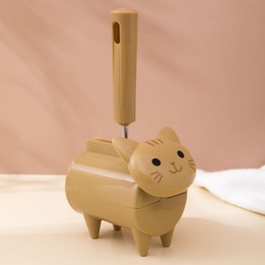 52홈 미니 고양이 돌돌이 테이프 본품 + 리필 1P, 치즈, 1개