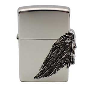 ZIPPO 지포라이터 TWO WINGS_SI 오일포함