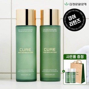 보습케어 7%결제단쿠폰 큐어 수딩 토너 에멀젼 (4623766), 1개, 130ml