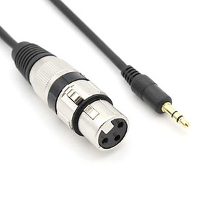 [에스테크] STech 캐논 XLR(암) to 스테레오(3.5) 케이블 2M, 상세페이지 참조, 상세페이지 참조, 1개