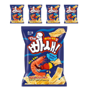 해태제과 빠새 빠삭한새우칩, 100g, 5개