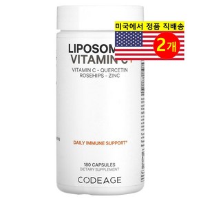 Codeage 코데이지 리포소말 비타민 C 1500mg, 2개, 180정