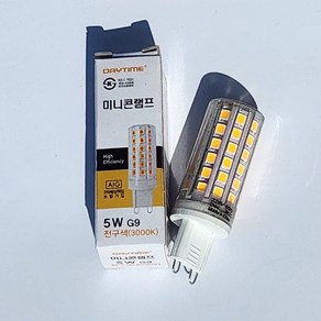 윈라이팅 데이타임 LED G9 핀할로겐 미니콘램프 5W, 주광색, 1개