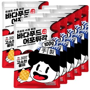 바다푸드 어포튀각 일품수제, 100g, 6개