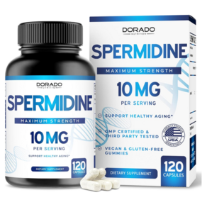 도라도뉴트리션 스페르미딘 스퍼미딘 spermidine 3HCL 10mg 120캡슐