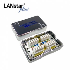 랜스타플러스 STP CAT.6 Inline커플러 박스 Block BOX (RJ45 8P8C IDC), LSP-6IC-FED4, 1개