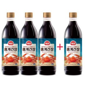 사조해표 홍게간장 500ml 3+1개 / 간장/감칠맛 간장 / 국물요리 만능간장, 4개