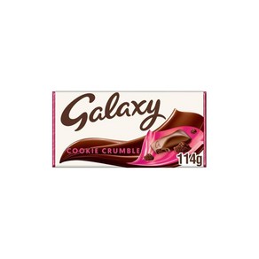 Galaxy 쿠키 크럼블 밀크 초콜릿 바 114g, 1개