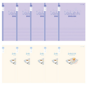 모닝글로리 초등 영어노트 좁은칸 B, 10개, 랜덤발송