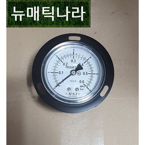 [ HSI ] GPBD60X06 ( 판넬형 공압 압력 게이지 60파이 0.6MPa 6KG 6ba / 히스코 HISCO 압력계 BD형 협성계기 ), GPBD60X02 (2KG), 1개