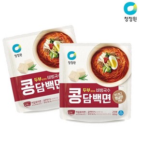 베스트식품 청정원 콩담백면 비빔국수 423.6g x4개, 4개