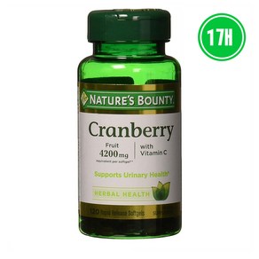 Natues Bounty Canbey Vitamin 크랜베리 비타민, 1개, 120정