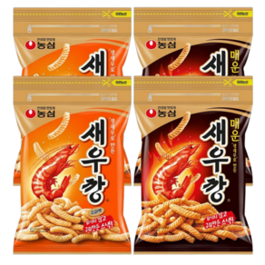 [농심 대용량 지퍼백세트] 새우깡(400g)+매운새우깡(400g), 2세트, 800g