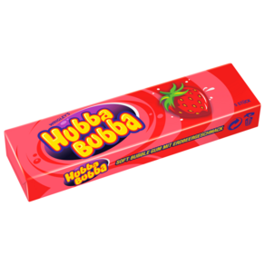 후바부바 Hubba Bubba 츄잉껌 딸기맛, 35g